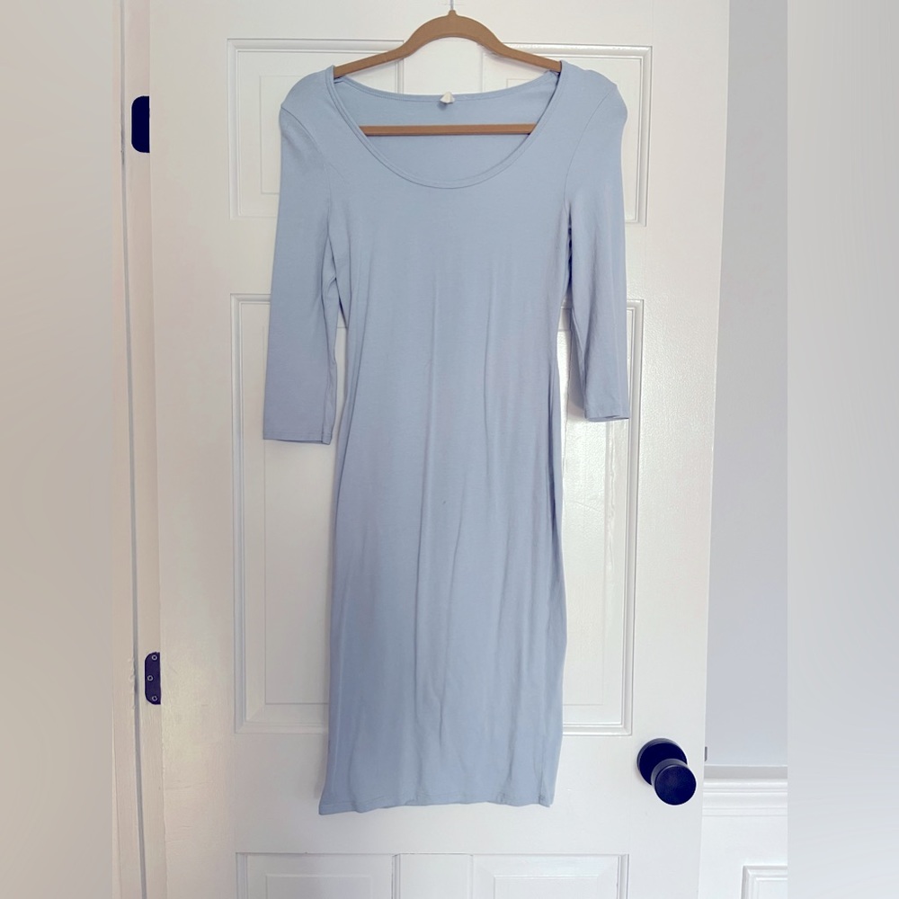 Light blue Pink Blush maternity dress, Size Small, Worn Once, New Condition